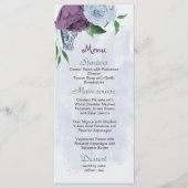 紫ほこりっぽい青い葉花は結婚青 メニュー (正面)