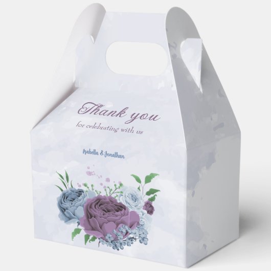 紫ほこりっぽい青のフローラ結婚ズ フェイバーボックス (正面)