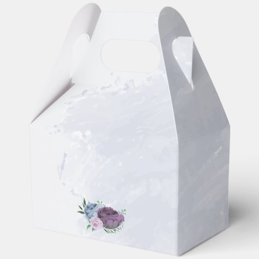 紫ほこりっぽい青のフローラ結婚ズ フェイバーボックス (裏面)