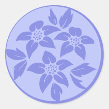 紫またはラベンダー封筒用シール/ギフトラベル