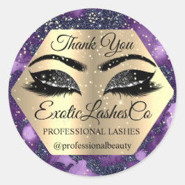 紫まつげをご購入いただきありがとうございます ラウンドシール