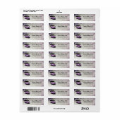 紫まぶし目 ラベル (フルシート)