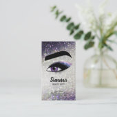 紫まぶし目 名刺 (スタンド正面)