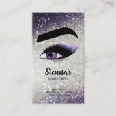 紫まぶし目 名刺 (正面)
