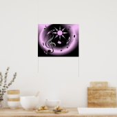 紫もや ポスター (キッチン)