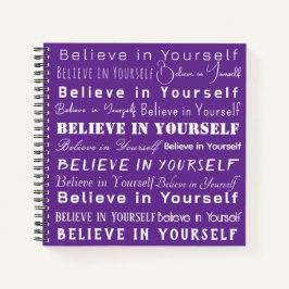 紫やる気を起こさせる信じの「自分で王室の」 ノートブック