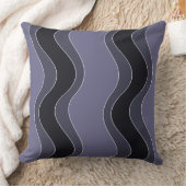 紫よくはしゃぐの波紋パターン クッション (ブランケット)