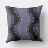 紫よくはしゃぐの波紋パターン クッション (裏面)