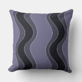紫よくはしゃぐの波紋パターン クッション (正面)