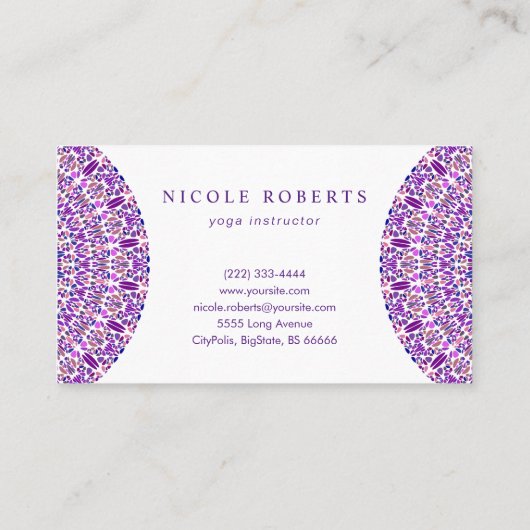 紫れき曼荼羅 名刺 (裏面)