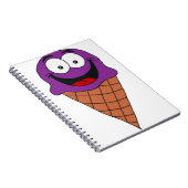紫アイスクリーム ノートブック (右側)