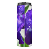 紫アイリスアイリスフラワー タンブラー (裏面)