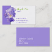 紫アイリス名刺 名刺 (正面/裏面)