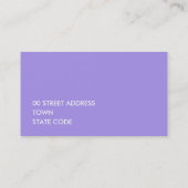 紫アイリス名刺 名刺 (裏面)