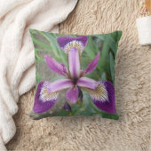 紫アイリス枕 クッション (ブランケット)