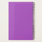 紫アイリス | ウォーターカラーフローラアートプランナー プランナー手帳 (裏面)