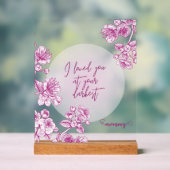 紫アクリルの贈り物 アクリルサイン (ニュートラル)