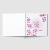 紫アクリルの贈り物 ゲストブック (全面)