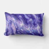 紫アクリル系流体注ぎ ランバークッション (正面)