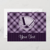 紫アコーディオン ポストカード (正面/裏面)