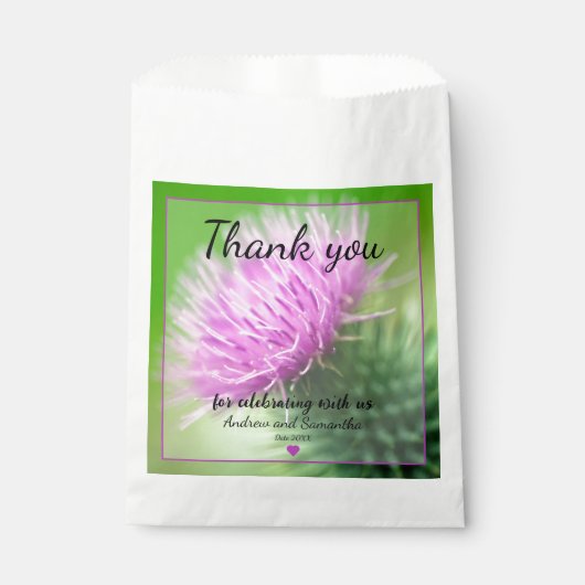 紫アザミ フェイバーバッグ (正面)