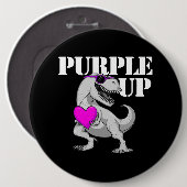 紫アップトエックス恐竜軍隊キッズボーイズパープル 缶バッジ (正面&裏面)