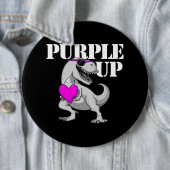 紫アップトエックス恐竜軍隊キッズボーイズパープル 缶バッジ (インサイチュ)