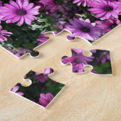 紫アフリカデイジー花自然 ジグソーパズル (側面)