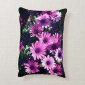 紫アフリカデイジー花 アクセントクッション (裏面(縦))