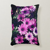 紫アフリカデイジー花 アクセントクッション (正面(垂直))