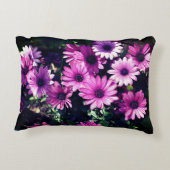 紫アフリカデイジー花 アクセントクッション (裏面)