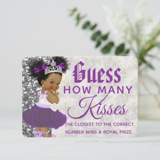 紫アフリカプリンセス|ゲーム数の推測 エンクロージャーカード (スタンド正面)