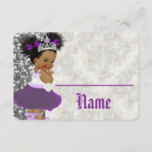 紫アフリカプリンセス|ゲーム数の推測 エンクロージャーカード (裏面)