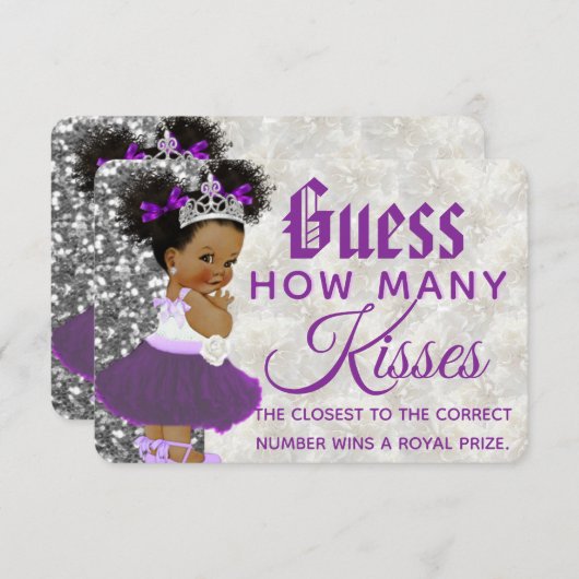 紫アフリカプリンセス|ゲーム数の推測 エンクロージャーカード (正面/裏面)