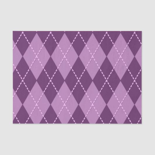 紫アーガイル(紫シリーズデザイン13) 薄葉紙 (正面)