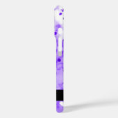 紫アートの水色絵を描（ばちゃばちゃ）跳ねる Case-Mate iPhoneケース (裏面 / 左)