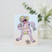 紫イエロービキニの怪物 ポストカード (スタンド正面)