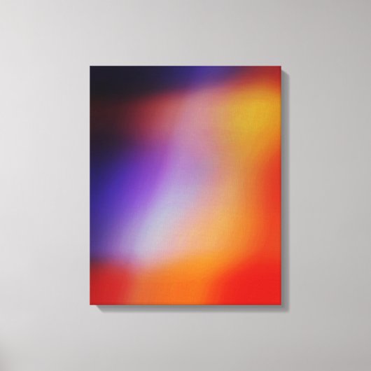 紫イエローレッド&オレンジ抽象芸術キャンバス印刷 キャンバスプリント (正面)