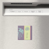 紫イスラムフローラアラビア書 マグネット (インサイチュ (食洗機))