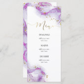 紫インク メニュー (正面/裏面)