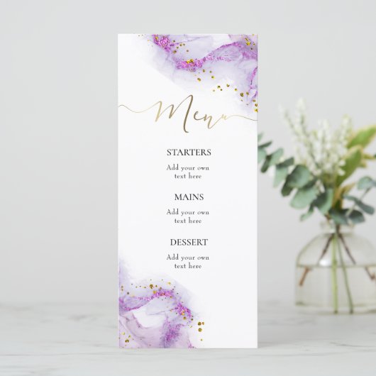 紫インク メニュー (スタンド正面)