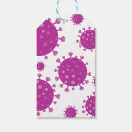 紫ウイルス粒子 ギフトタグ