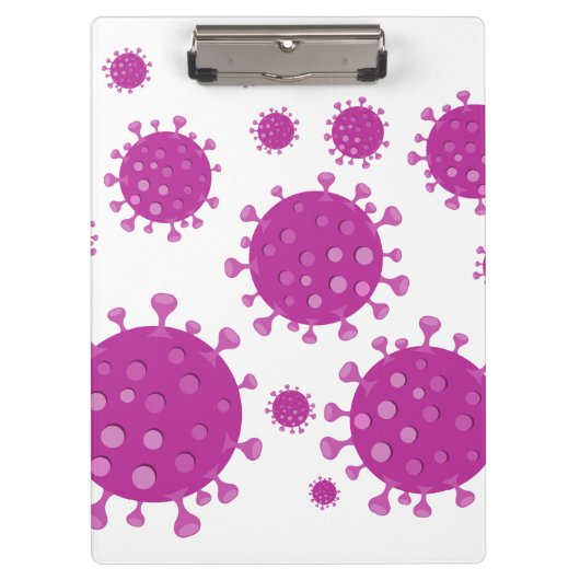 紫ウイルス粒子 クリップボード (正面)