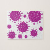 紫ウイルス粒子 ジグソーパズル (横)