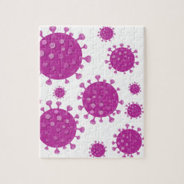 紫ウイルス粒子 ジグソーパズル