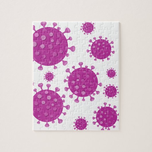 紫ウイルス粒子 ジグソーパズル (縦)
