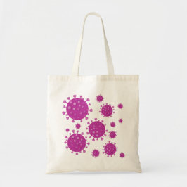 紫ウイルス粒子 トートバッグ