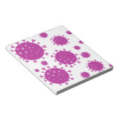紫ウイルス粒子 ノートパッド (アングル)