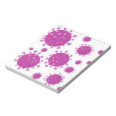 紫ウイルス粒子 ノートパッド (回転)