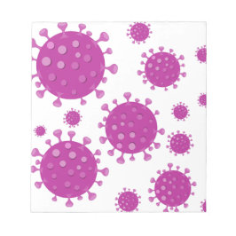 紫ウイルス粒子 ノートパッド